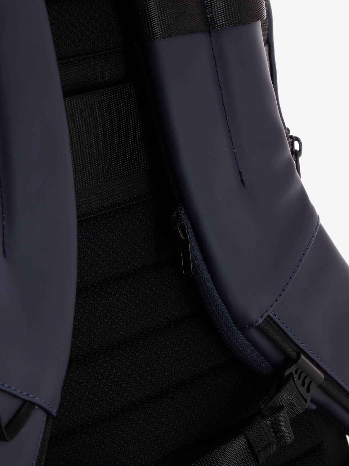 Zaino roll-top in tessuto blu