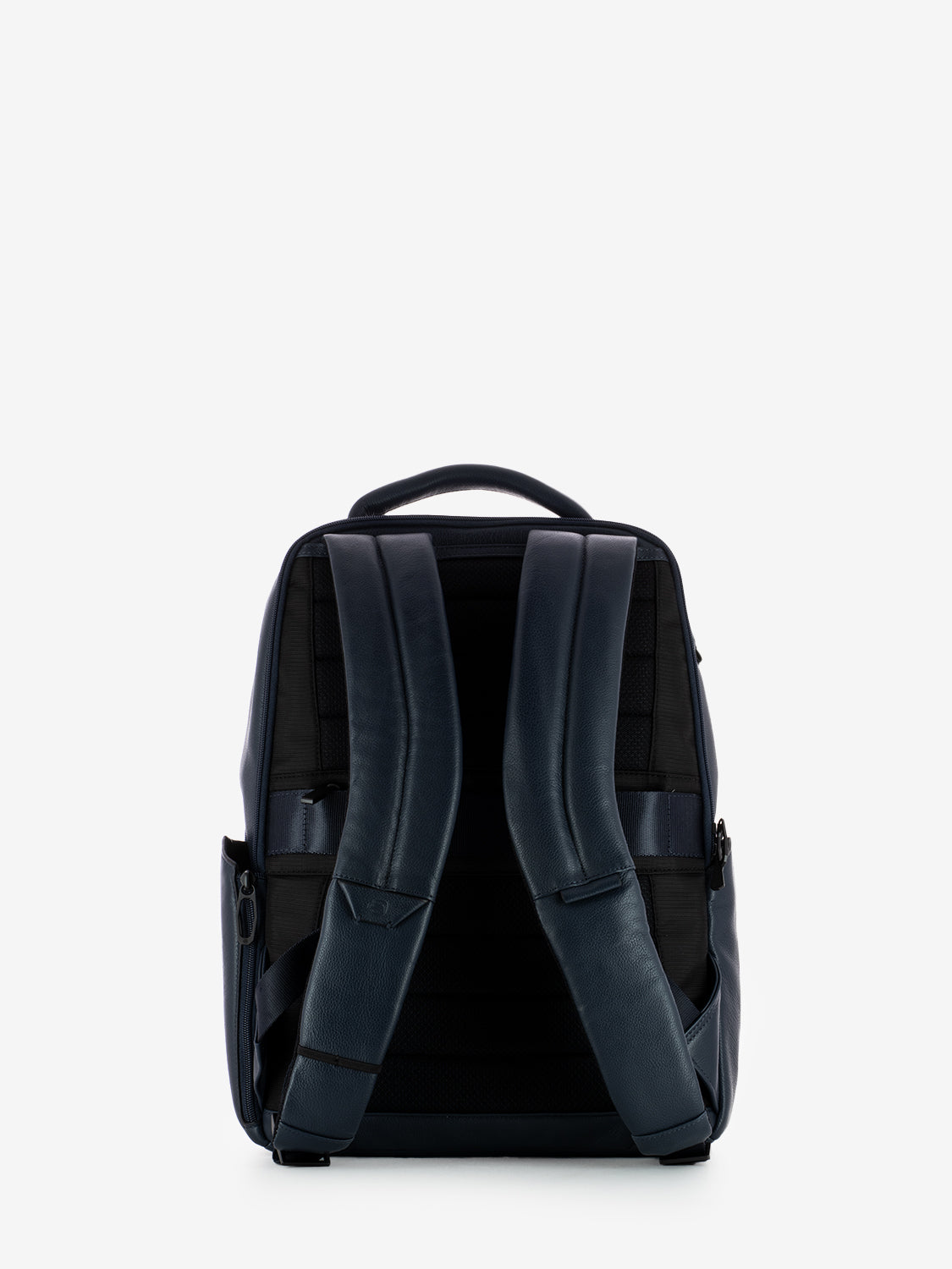 S backpack for laptop and iPad with blue pocket 