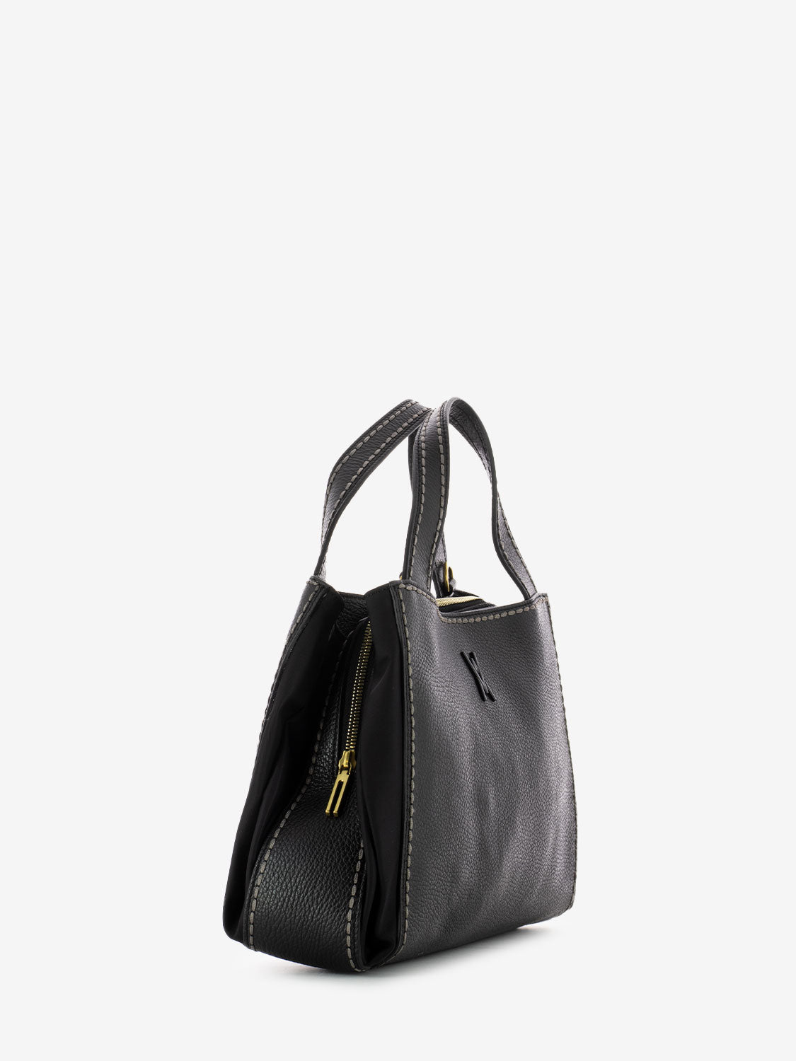 Borsa California in pelle nera