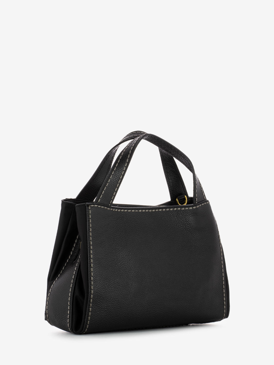 Borsa California in pelle nera