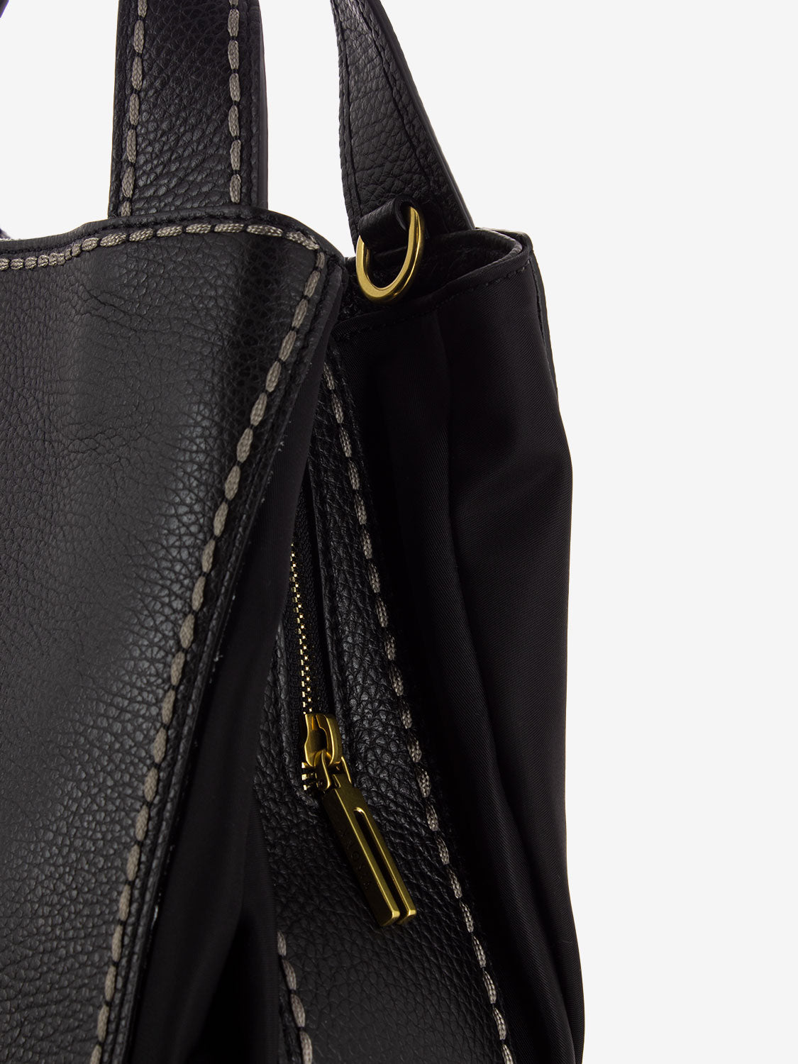 Borsa California in pelle nera
