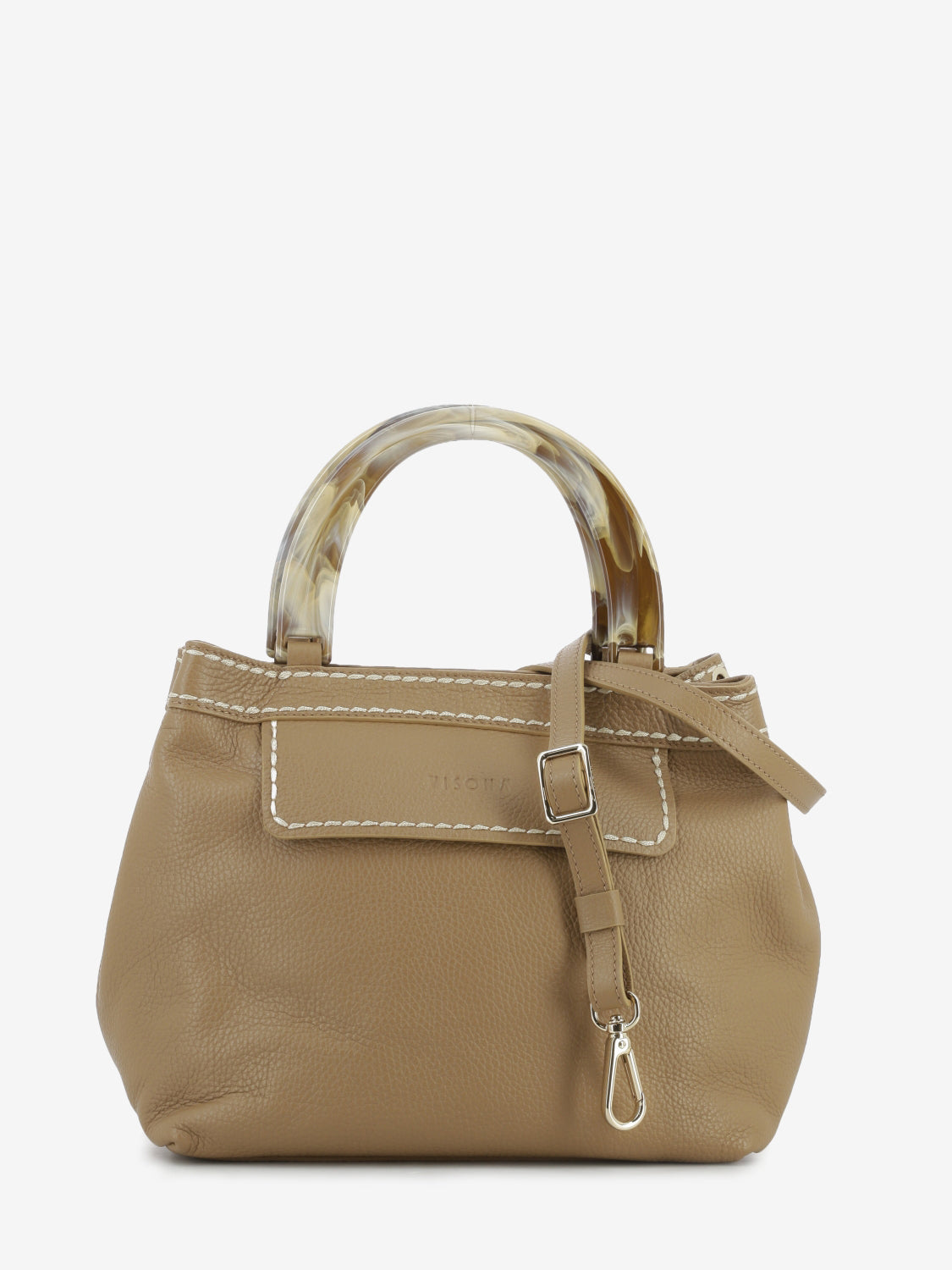 Borsa California in pelle quercia