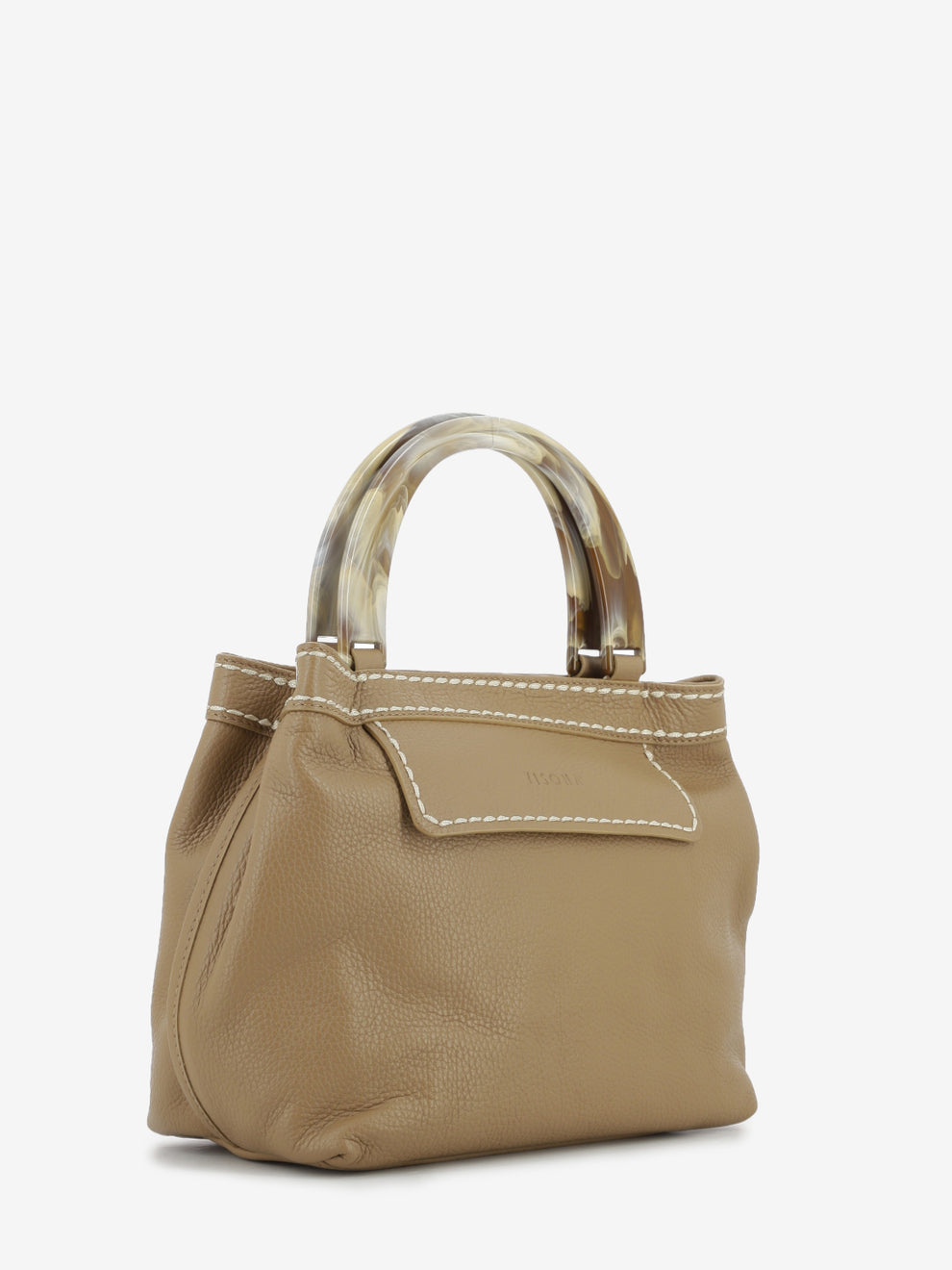 Borsa California in pelle quercia