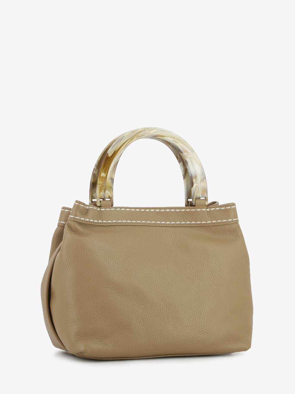 Borsa California in pelle quercia