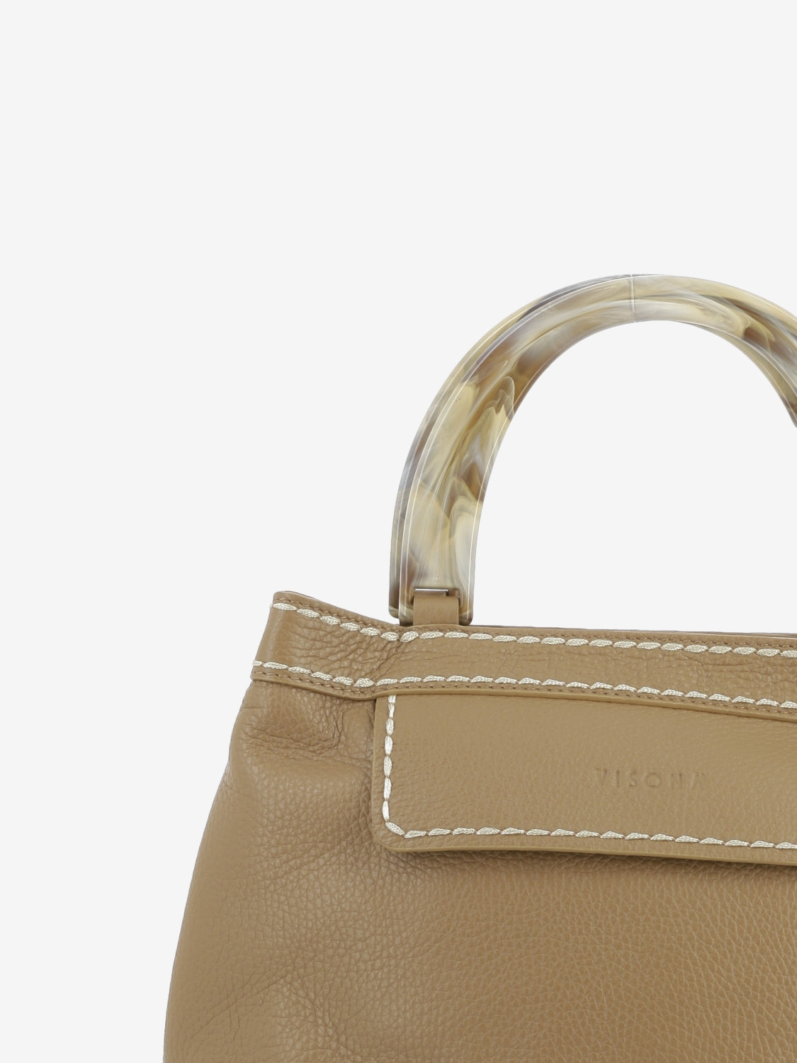 Borsa California in pelle quercia