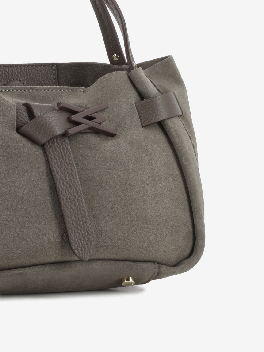 Borsa City in camoscio almond