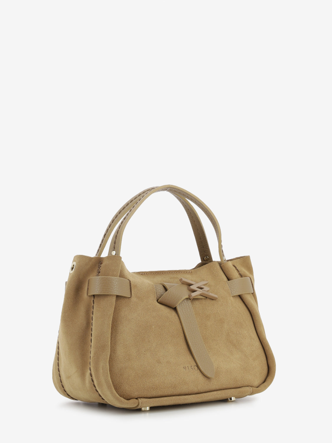 Borsa City in camoscio caramel