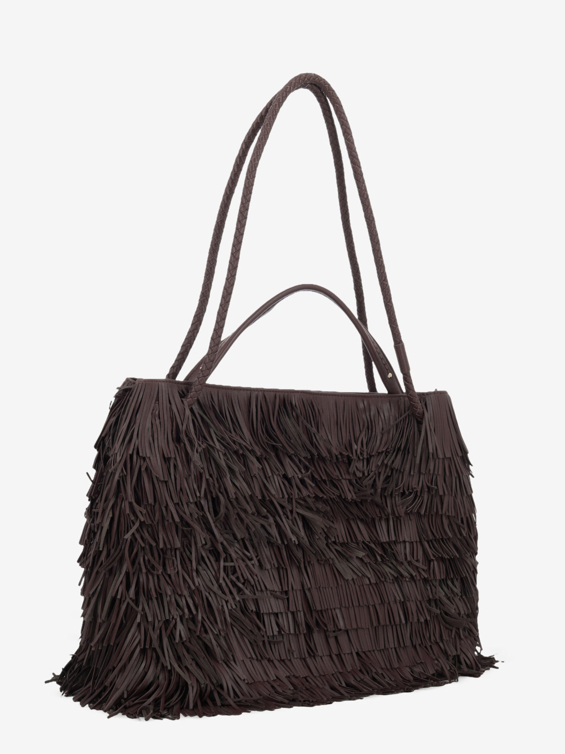 Borsa Diletta con frange caffè