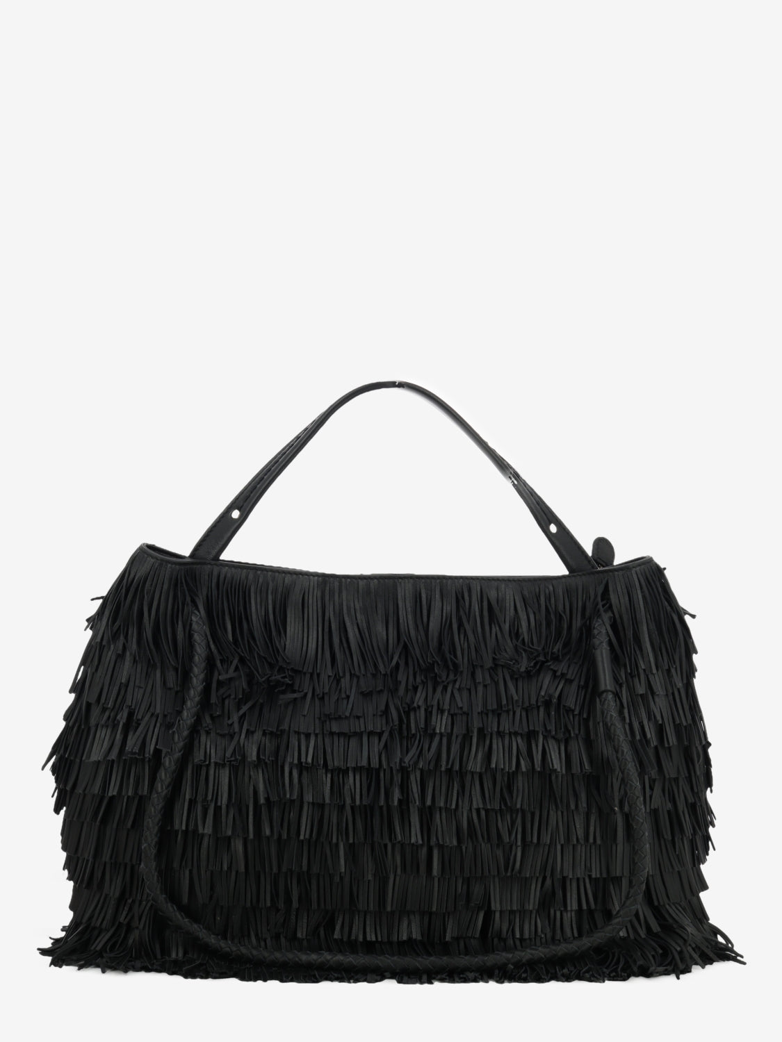 Borsa Diletta con frange nera