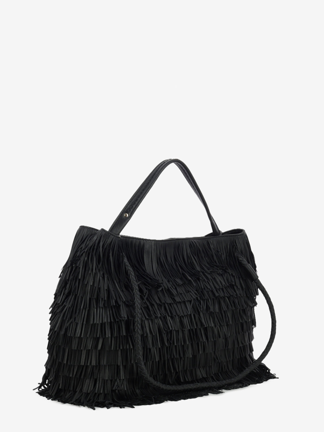Borsa Diletta con frange nera