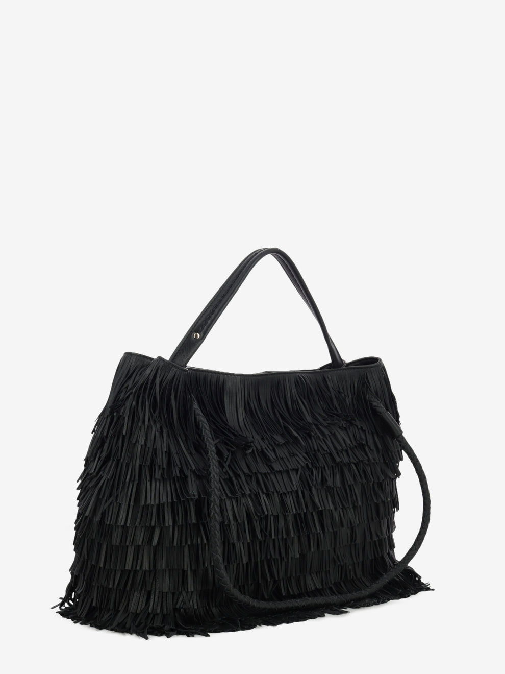 Borsa Diletta con frange nera