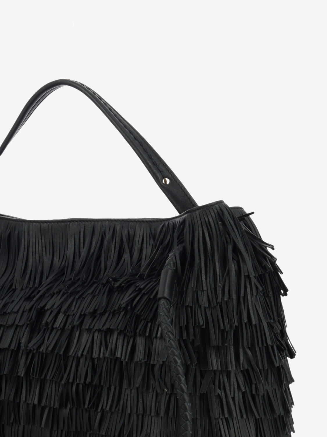 Borsa Diletta con frange nera
