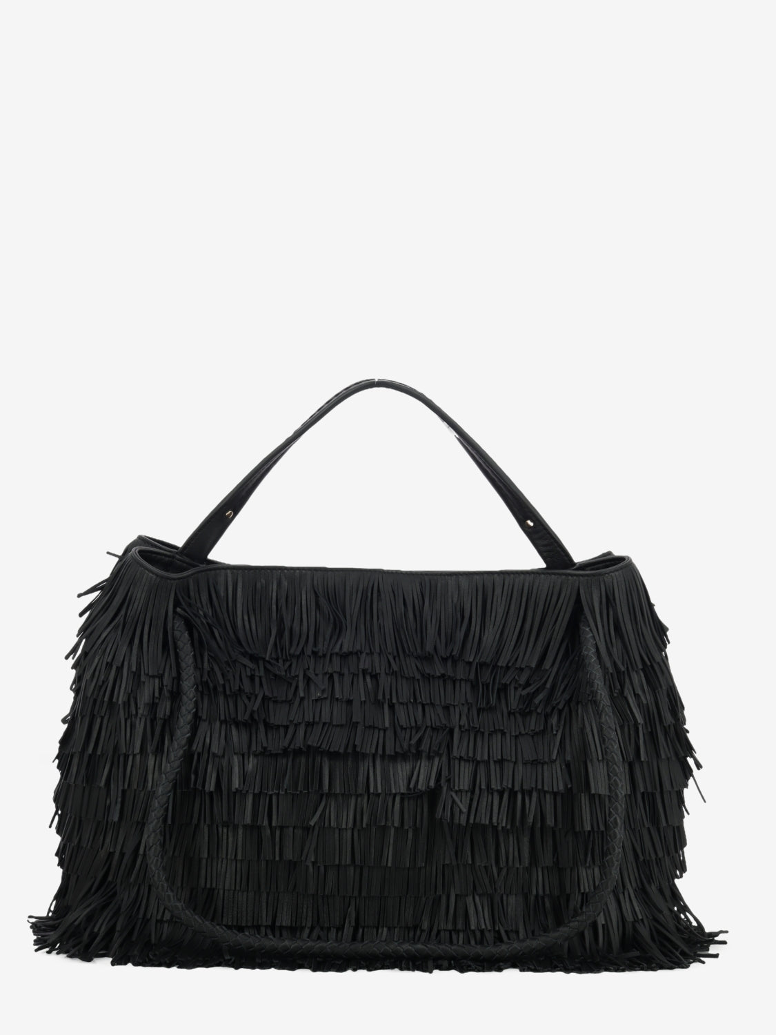 Borsa Diletta con frange nera