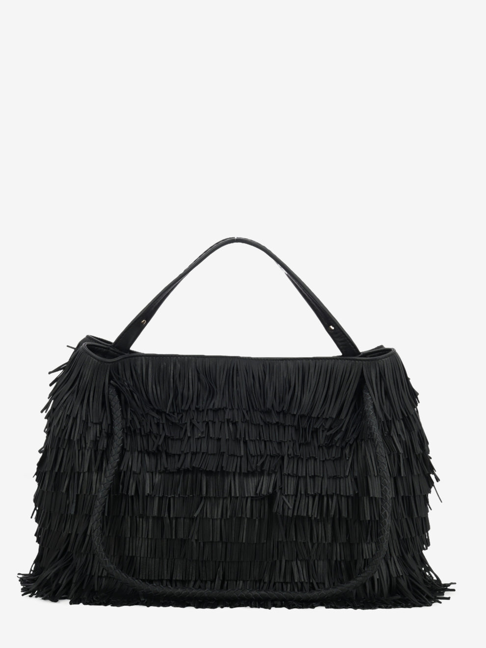 Borsa Diletta con frange nera