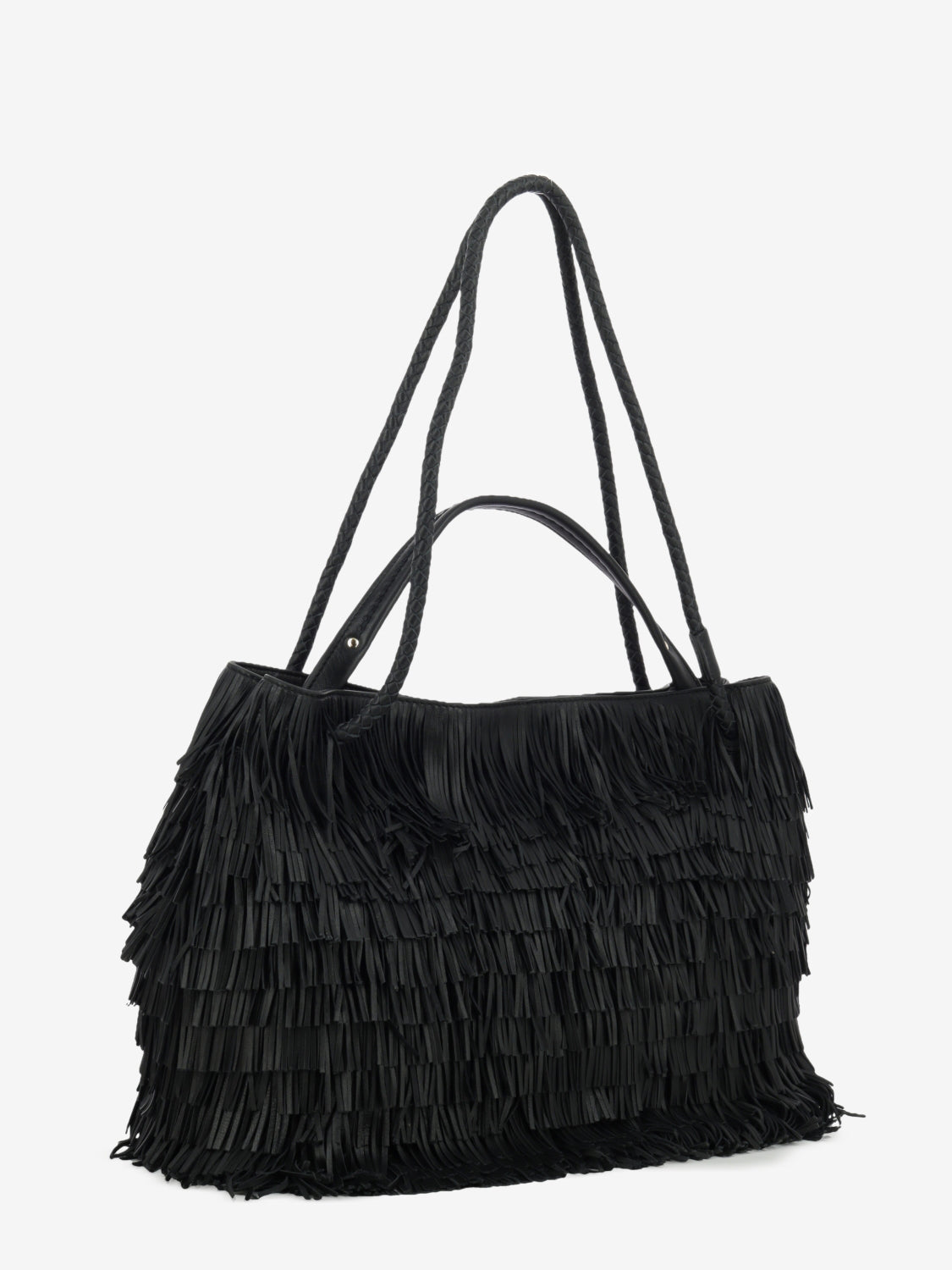 Borsa Diletta con frange nera