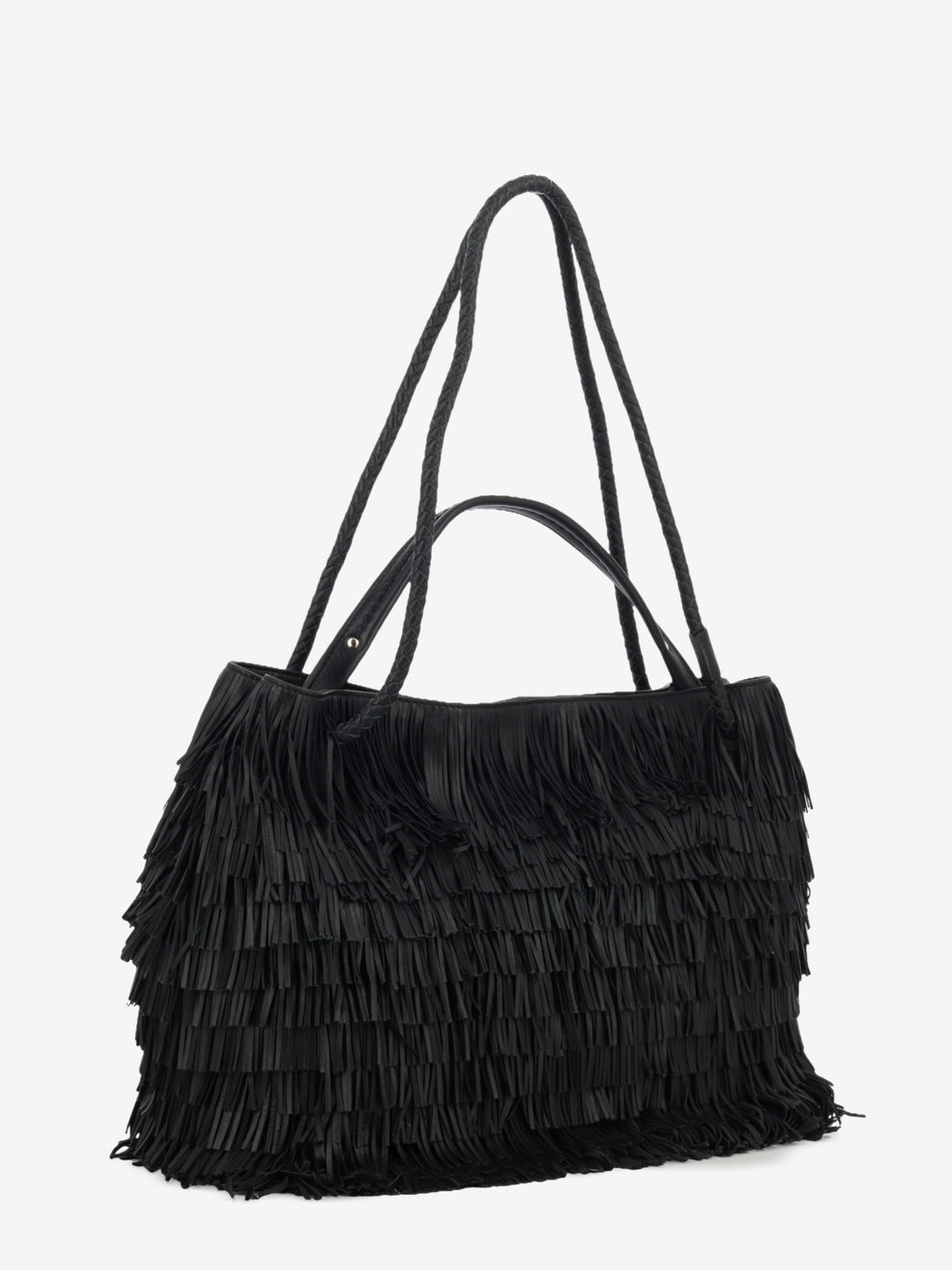 Borsa Diletta con frange nera