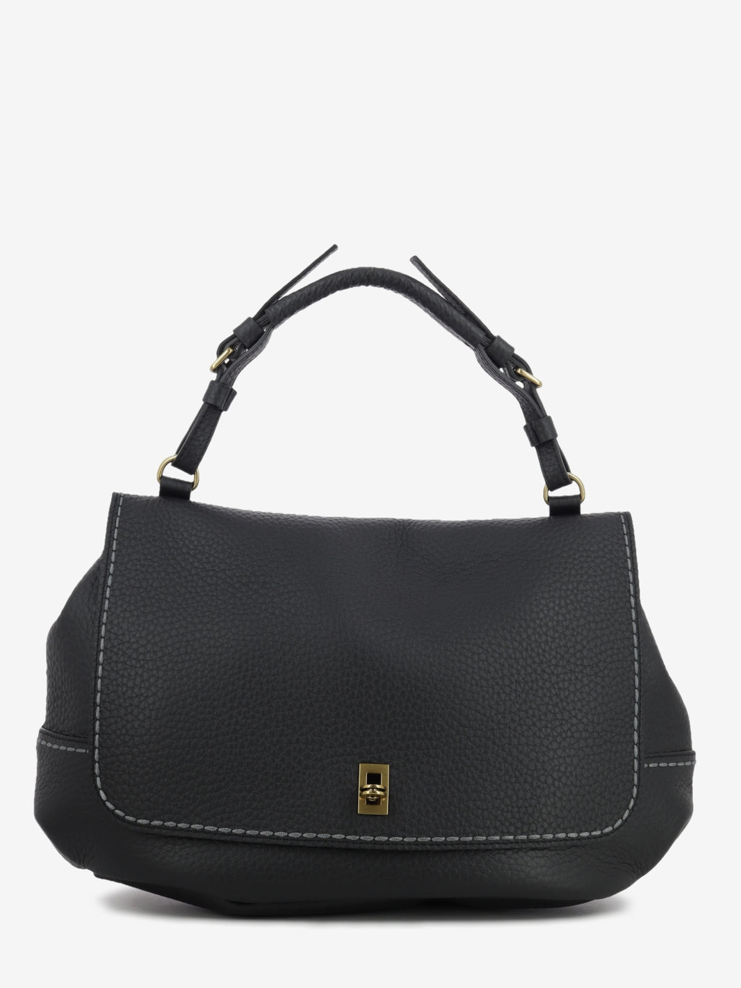 Felicita Queen black leather bag