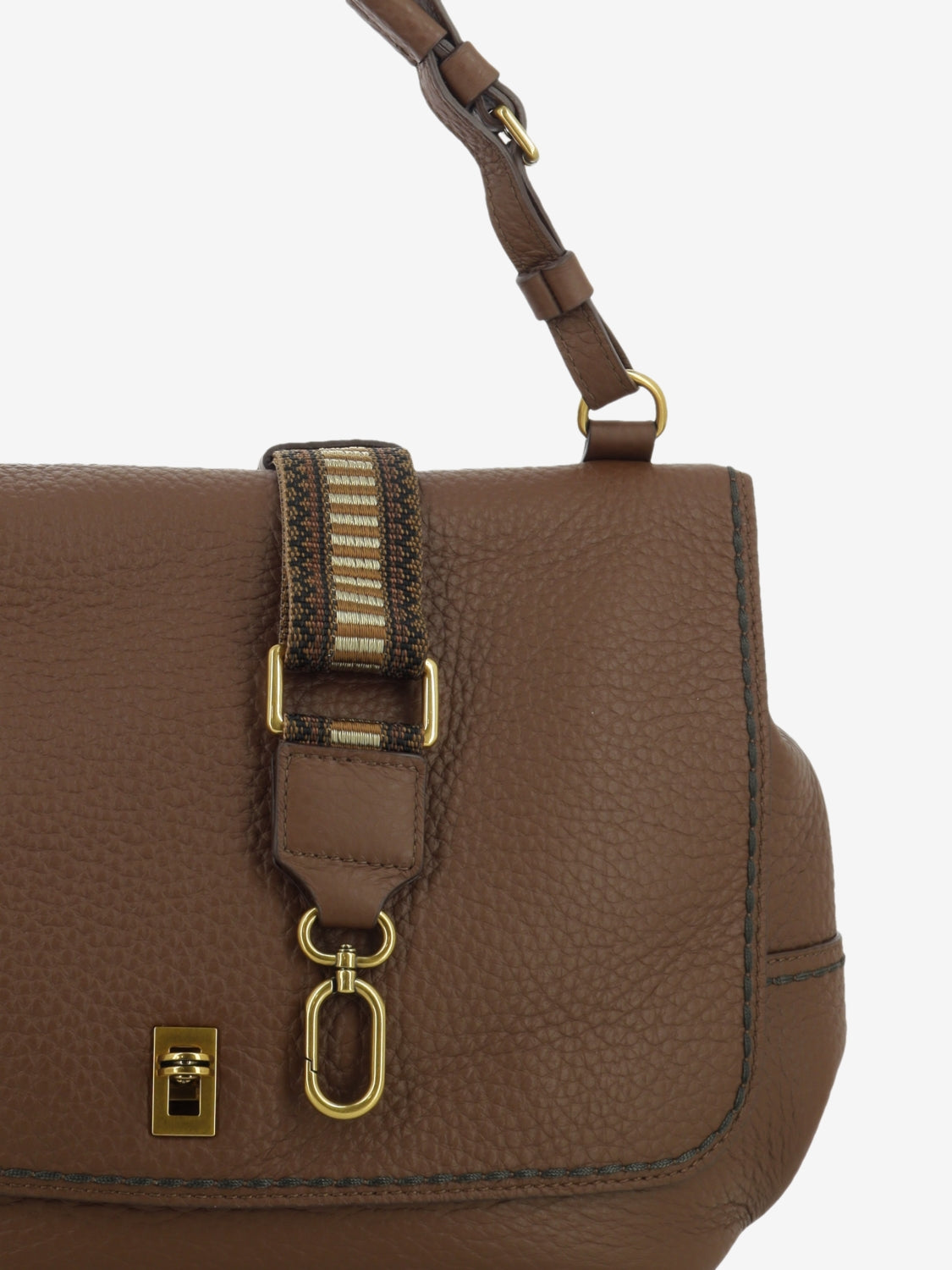 Borsa in pelle Felicita Queen noce