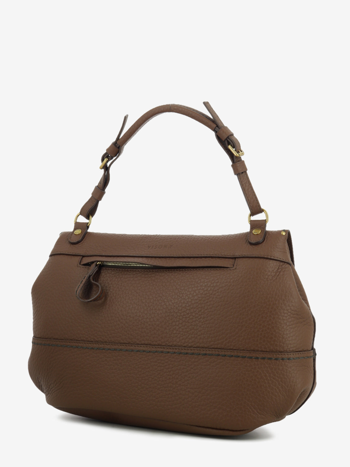 Borsa in pelle Felicita Queen noce