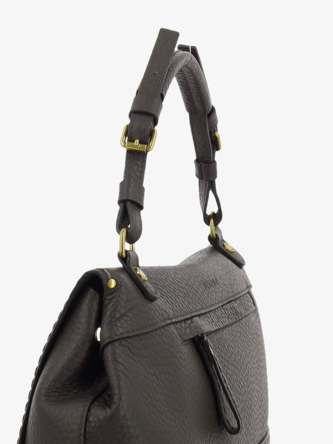 Borsa in pelle Felicita Queen testa di moro