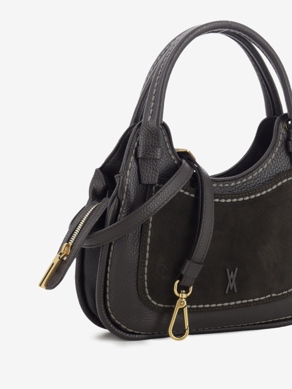 Borsa Luna in pelle ebony