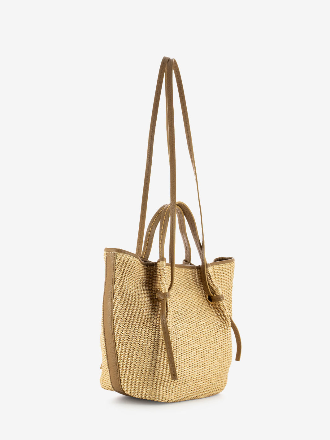 Small natural raffia bag