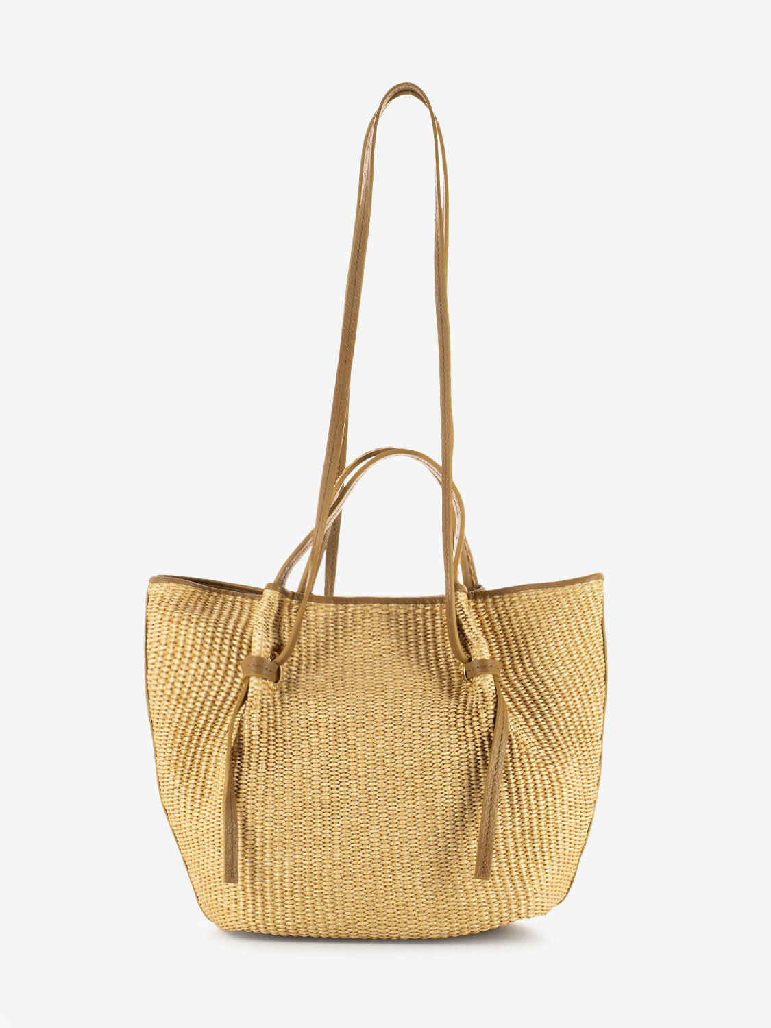 Small natural raffia bag