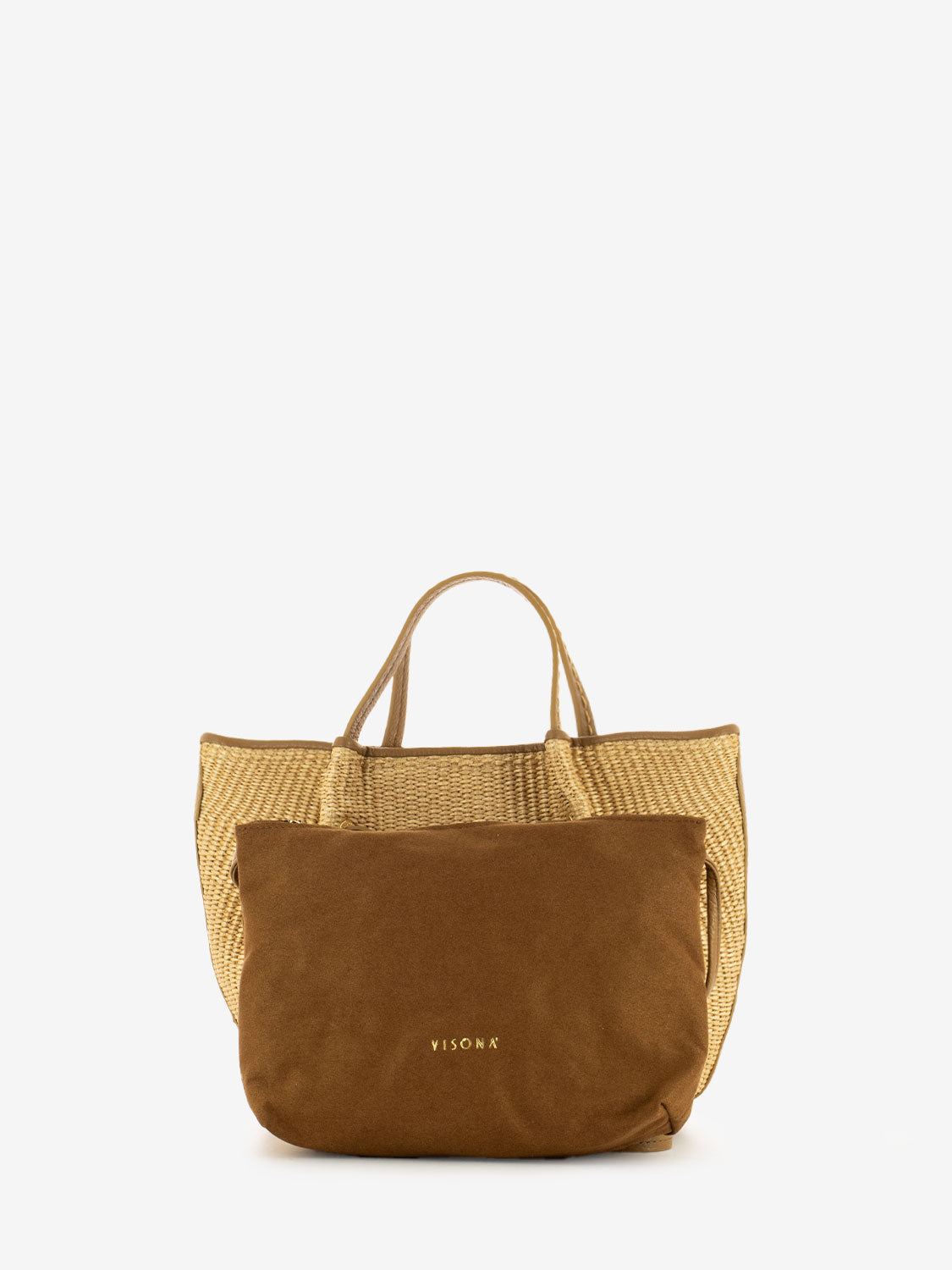 Small natural raffia bag