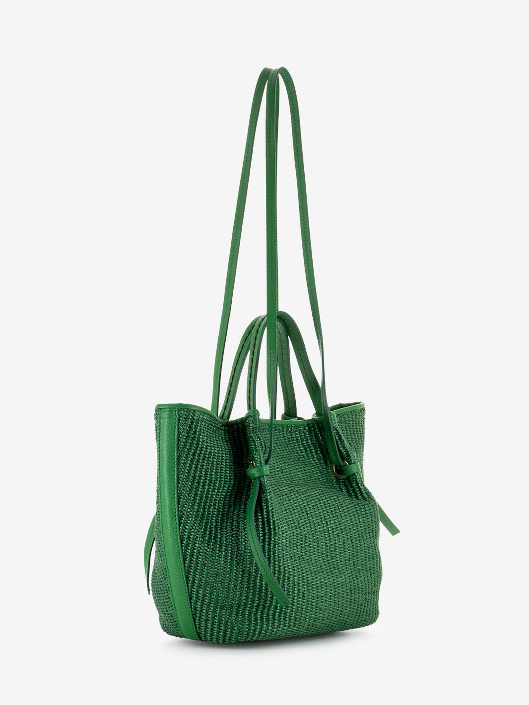 Borsa piccola rafia verde smeraldo