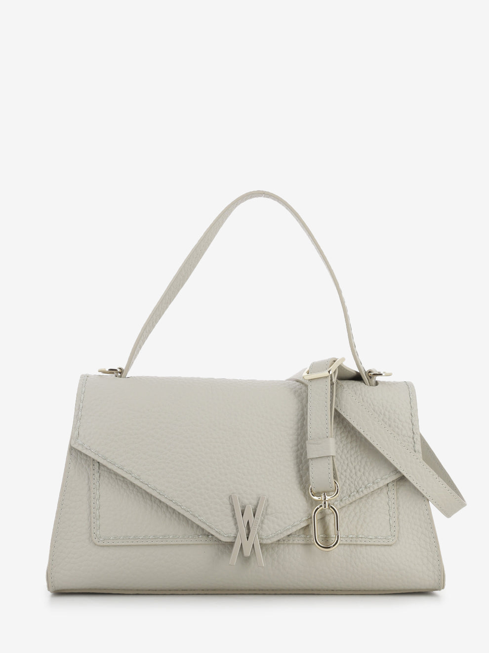 Borsa Queen con patta beige