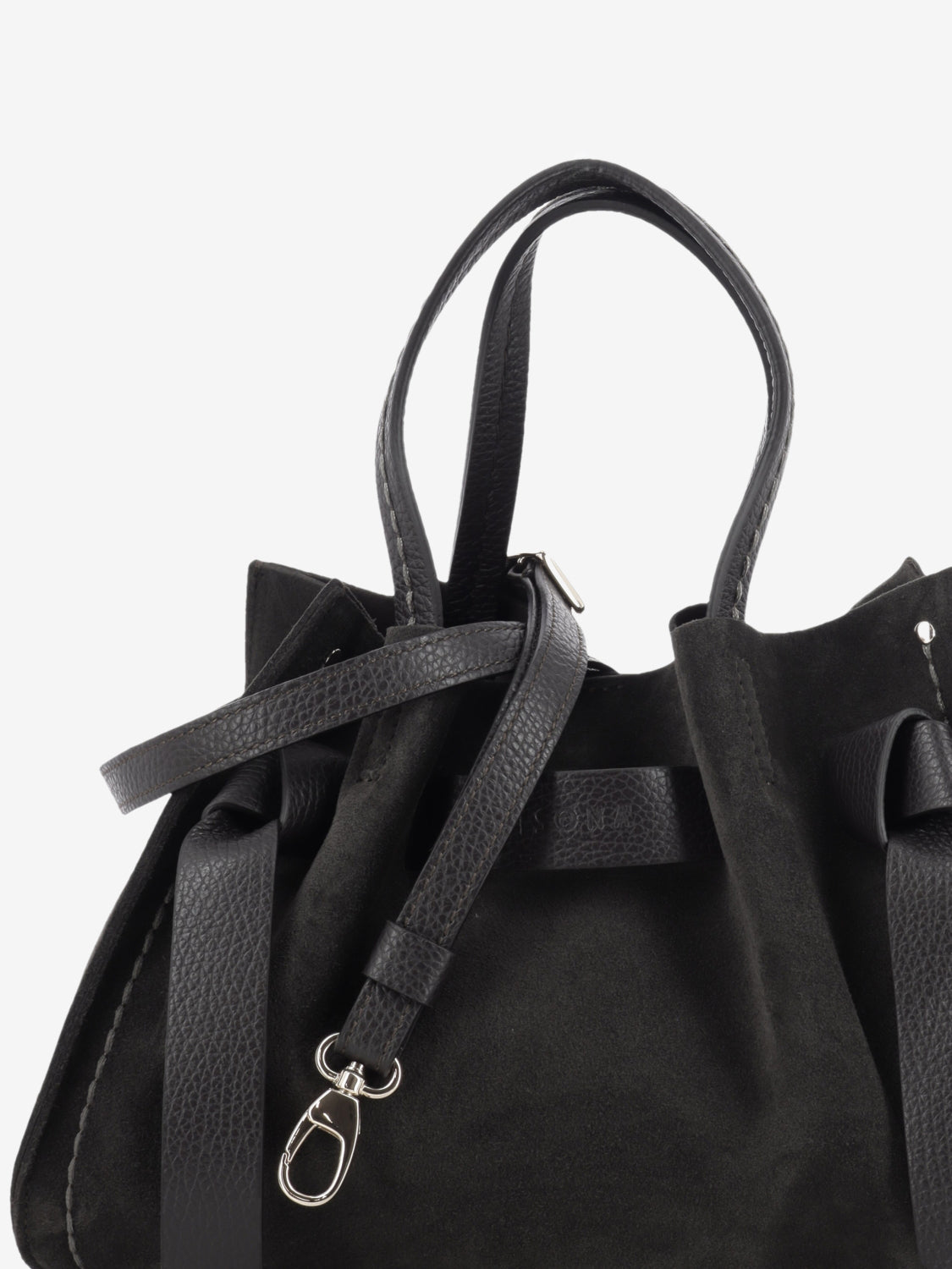 Borsa Vittoria camoscio ebony