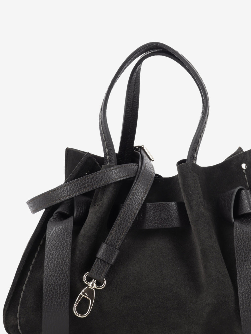 Borsa Vittoria camoscio ebony