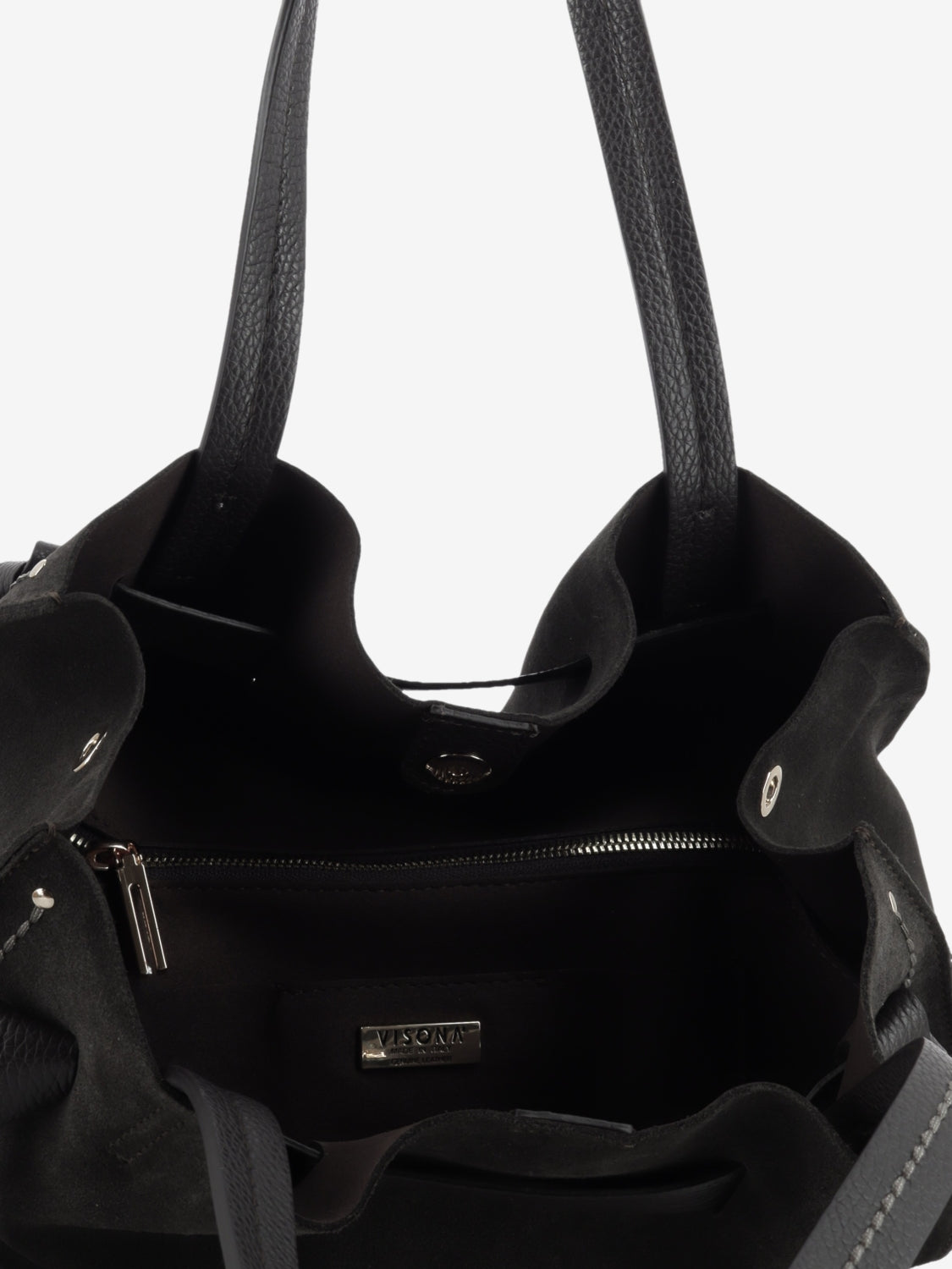 Borsa Vittoria suede ebony