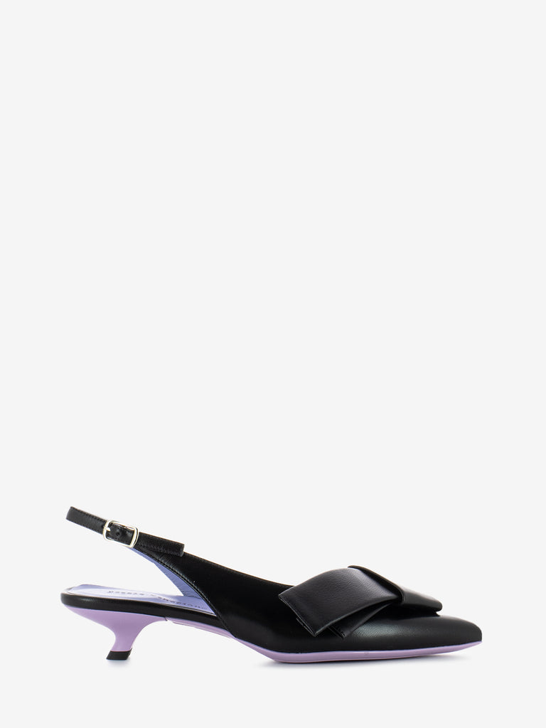 POESIE VENEZIANE - Chanel nappa con fiocco nero / lilla