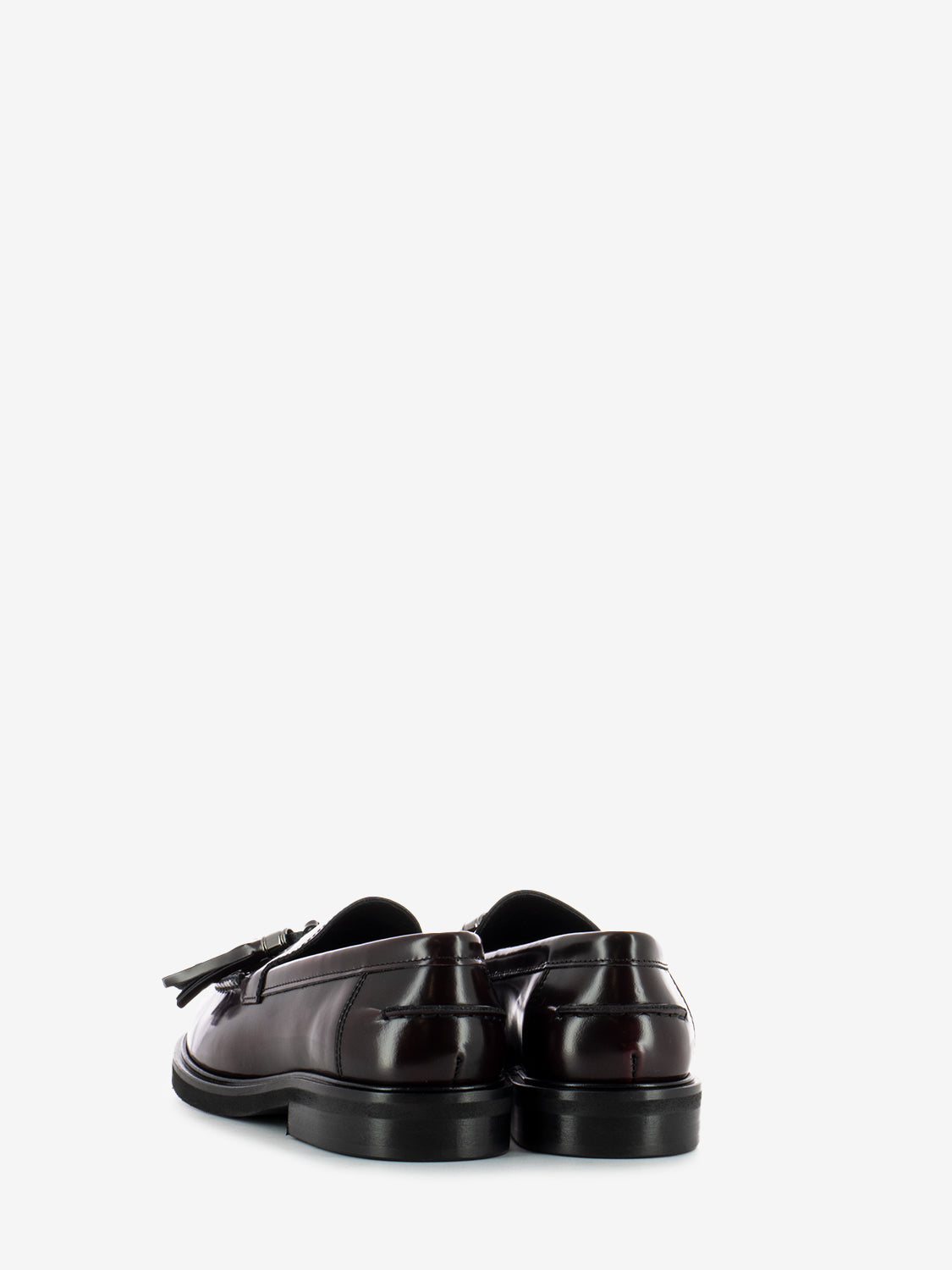 Brown Leather Tassel Loafers