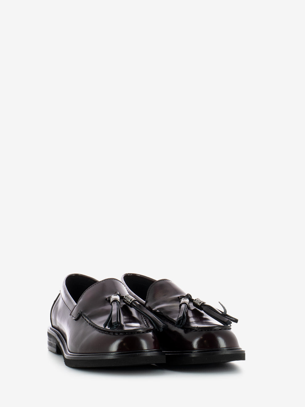 Brown Leather Tassel Loafers