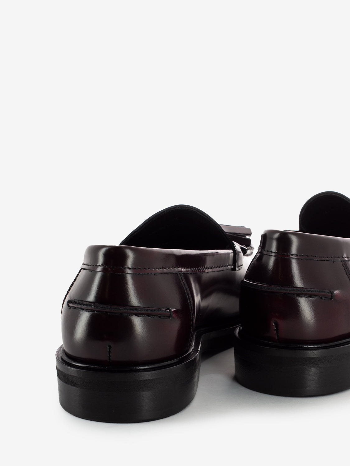 Brown Leather Tassel Loafers