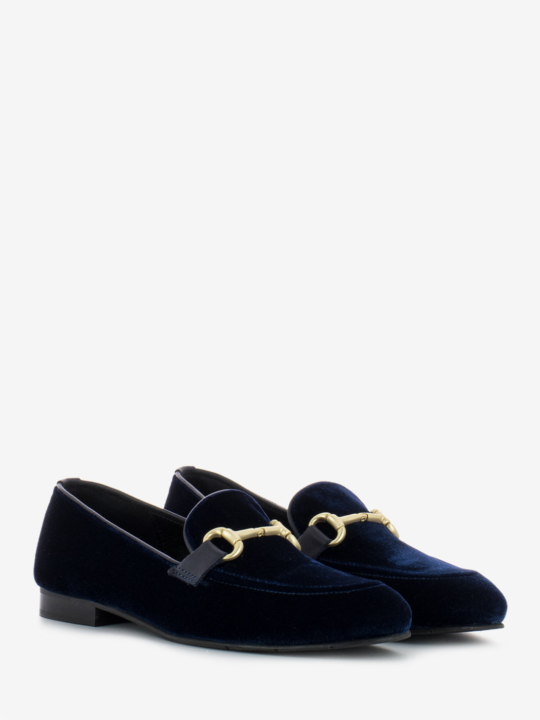 Blue Velvet Moccasins
