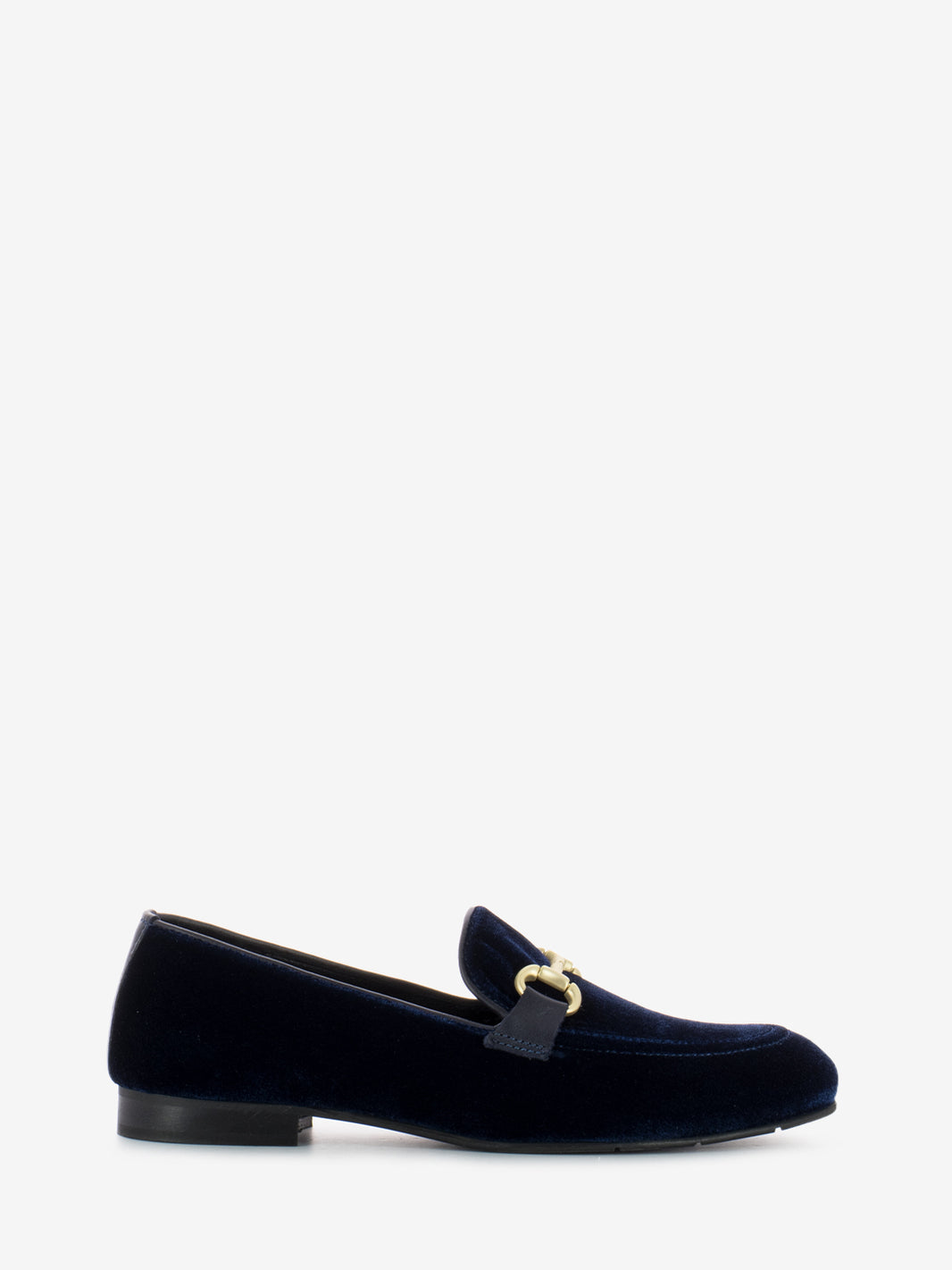 Blue Velvet Moccasins