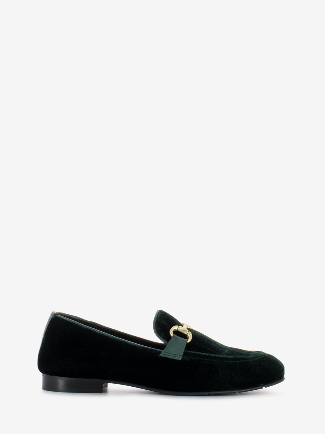 Green Velvet Moccasins