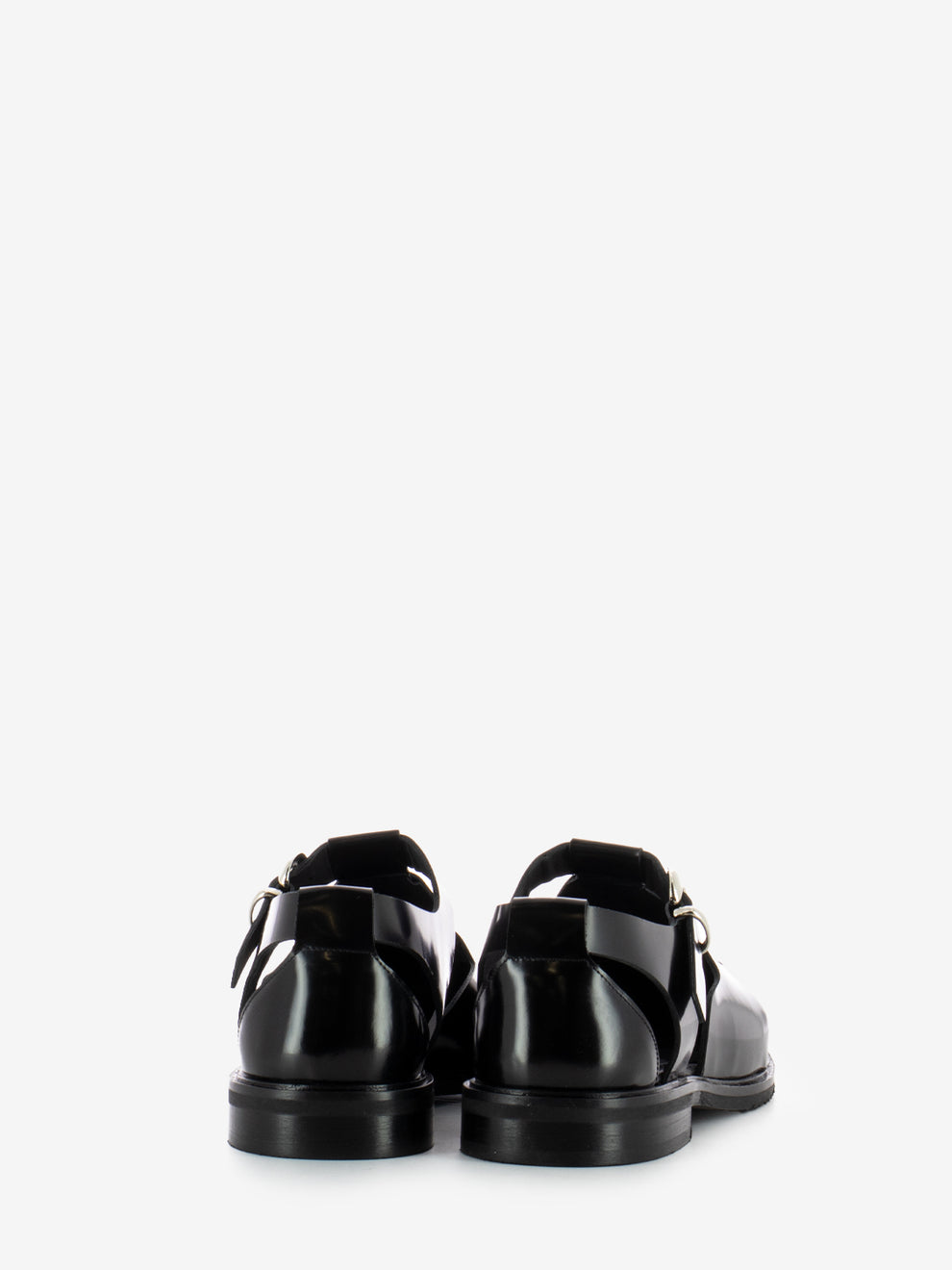 Black abrasive cage sandal