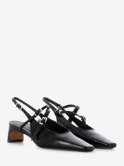 POESIE VENEZIANE - Slingback con cinturini vernice nera