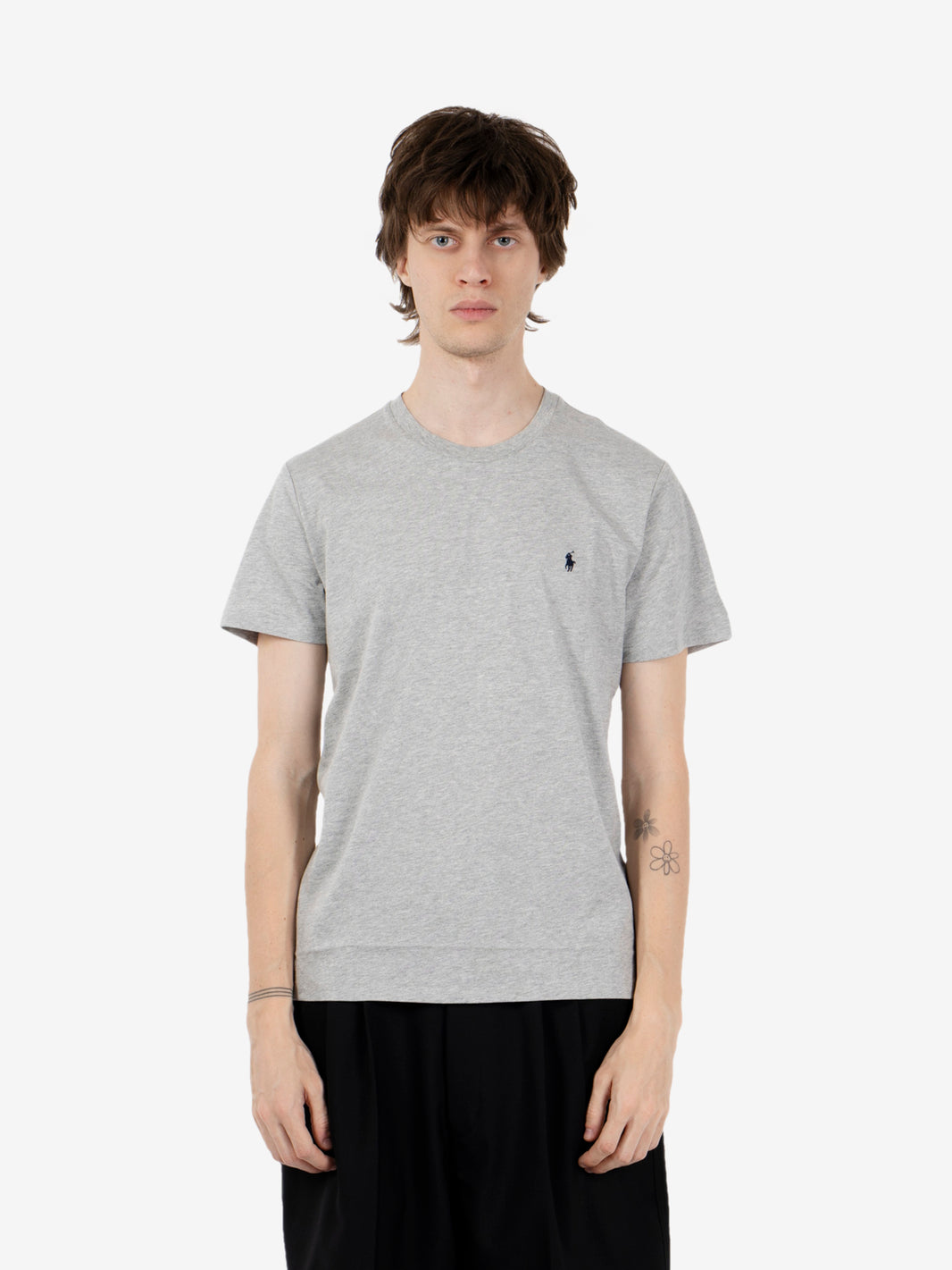 S/S Crew-Sleep top heather / navy