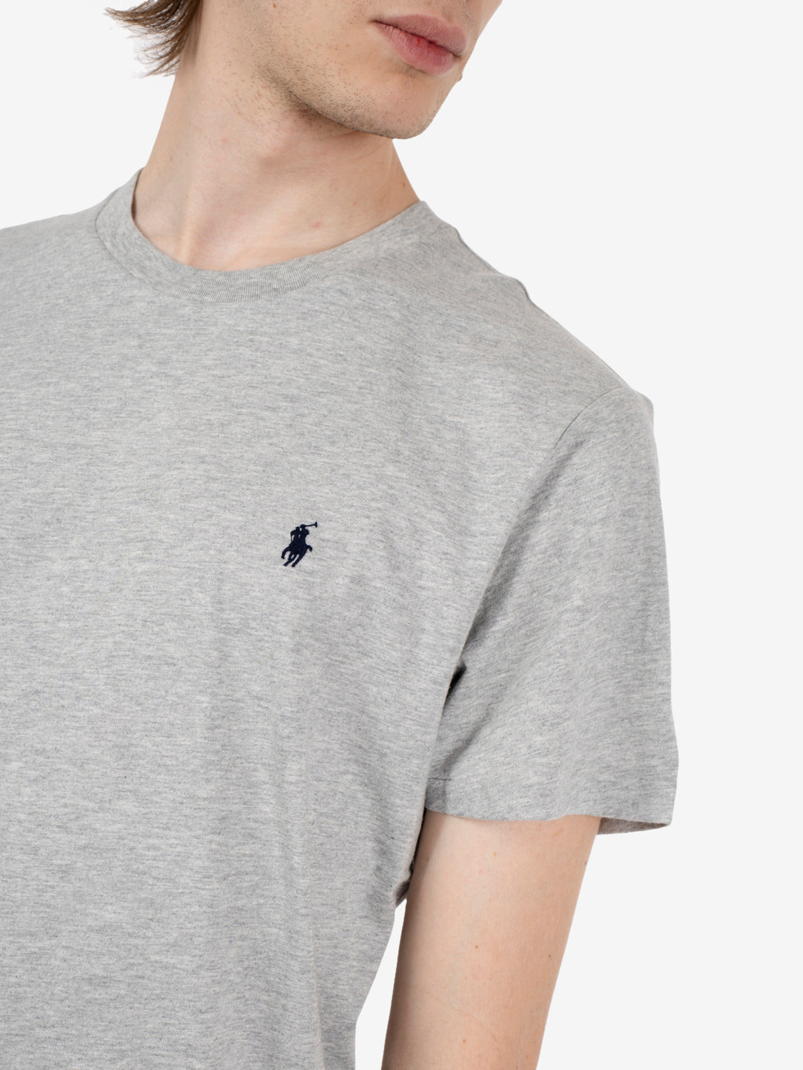 S/S Crew-Sleep top heather / navy