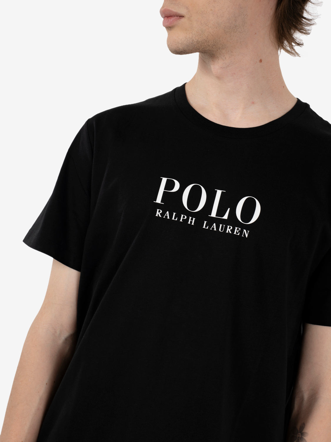 T-shirt with black logo