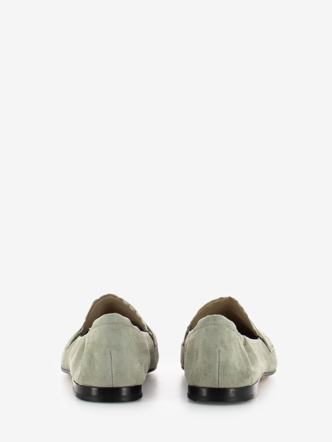 Mocassini a punta Grace camoscio light sage