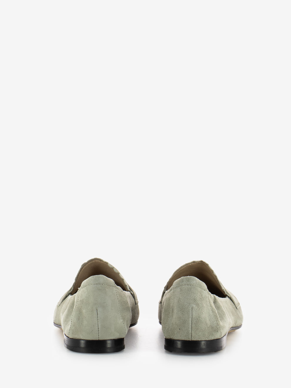 Mocassini a punta Grace camoscio light sage