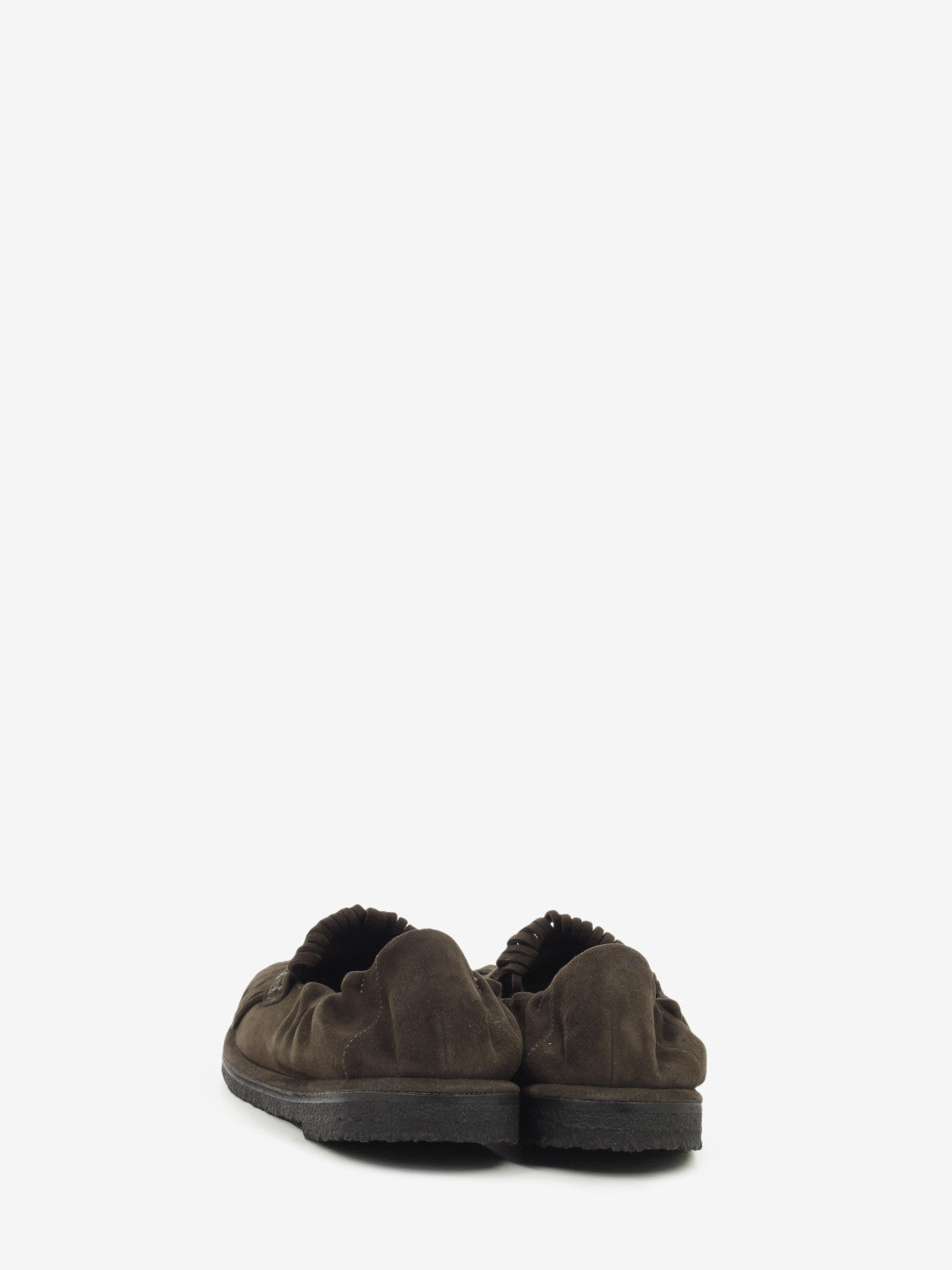 Mocassini Mia in suede con frange coffee