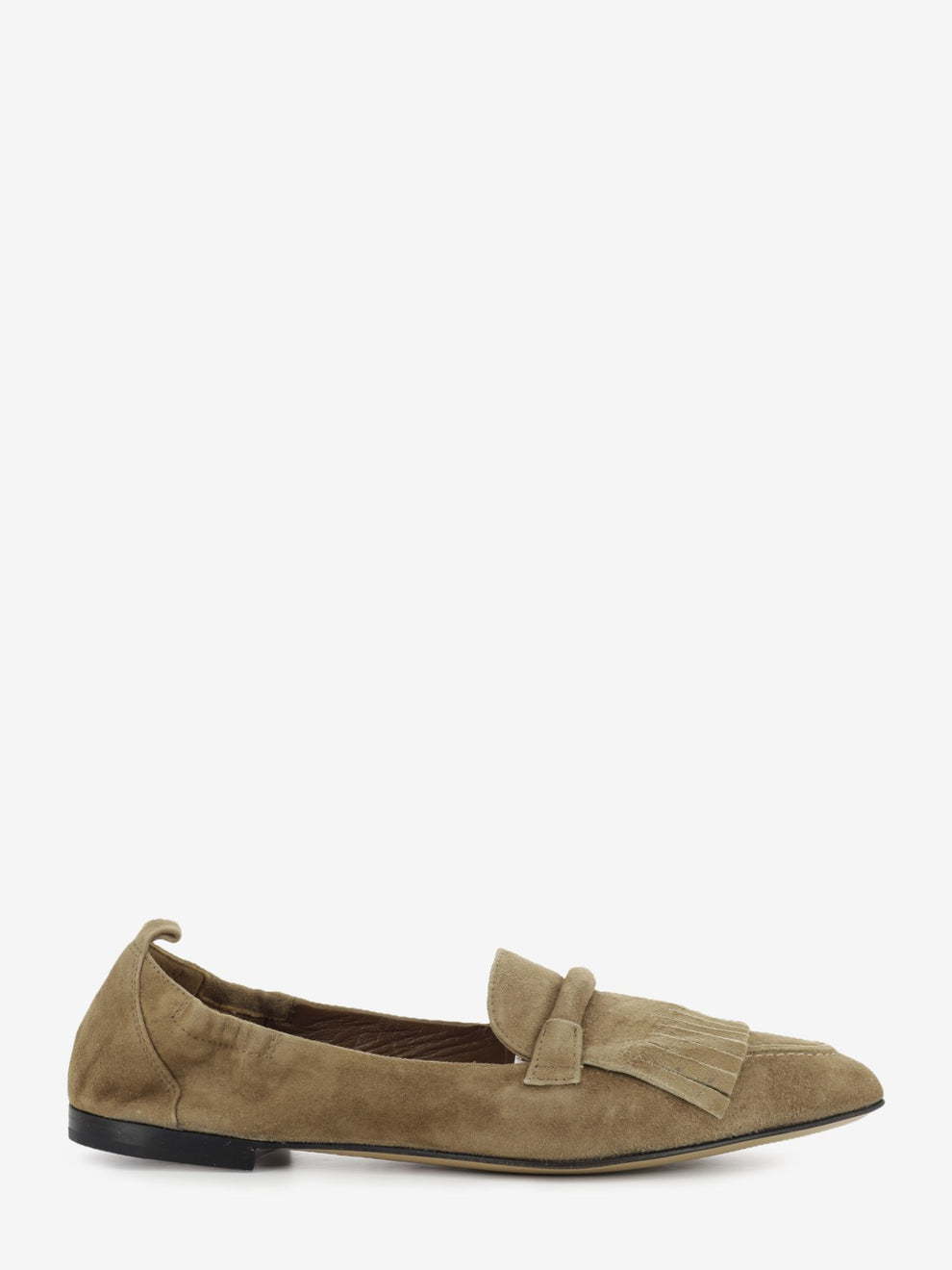 Toffee beige suede loafer