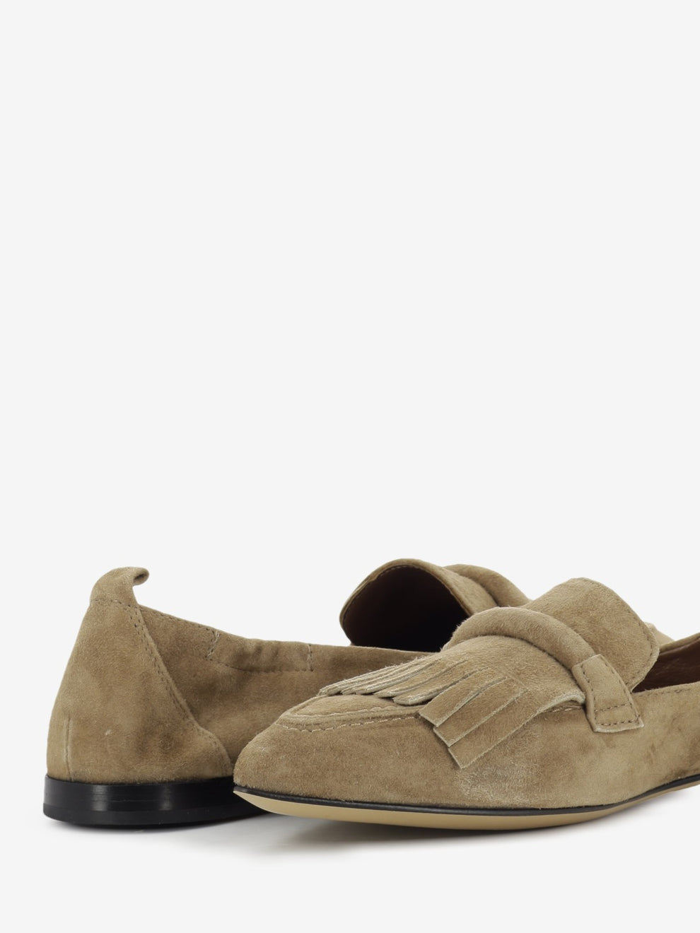 Toffee beige suede loafer